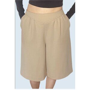 Vintage GIVENCHY SPORT Shorts Culottes Tan Beige 80s / 90s Sz Sm